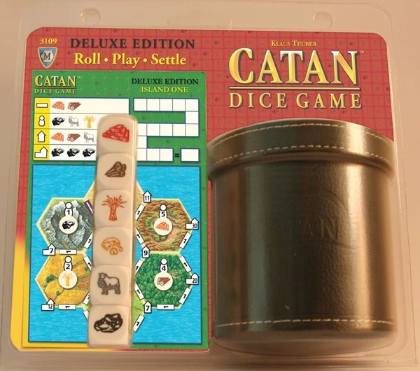 Cover image of Catan Dice Game Deluxe Edition board game