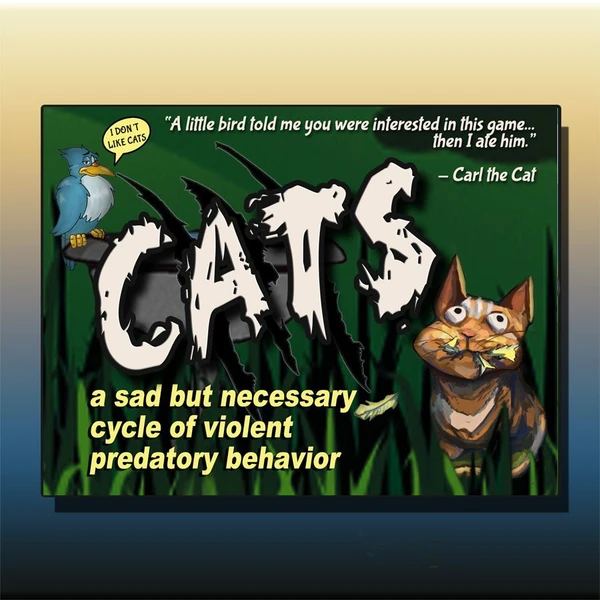 Cover image of CATS: a sad but necessary cycle of violent predatory behavior board game