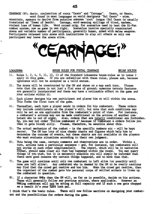 Cover image of Cearnage board game