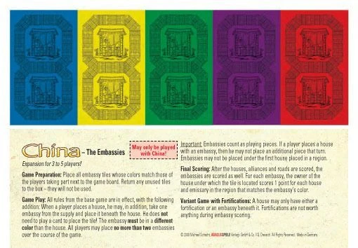 Cover image of China: The Embassies board game