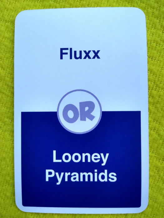 Cover image of Choose One!: Fluxx or Looney Pyramids board game