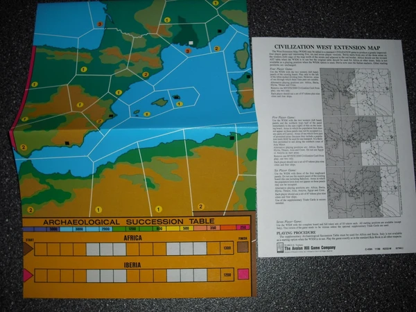 Cover image of Civilization: West Extension Map board game