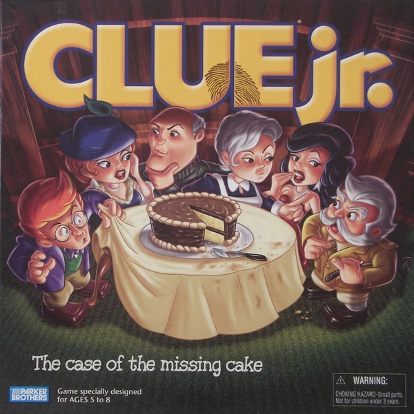 Cover image of Clue Jr.: The Case of the Missing Cake board game