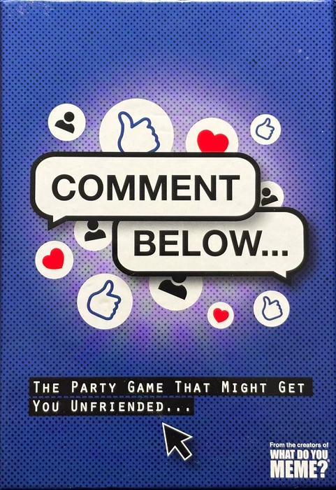 Cover image of Comment Below... board game