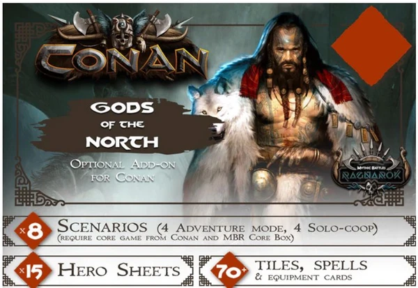 Cover image of Conan: Gods of the North board game