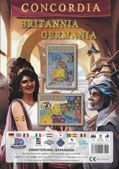 Cover image of Concordia: Britannia / Germania board game