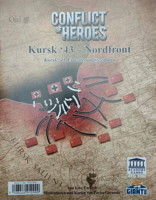 Cover image of Conflict of Heroes: Kursk '43 – Nordfront board game