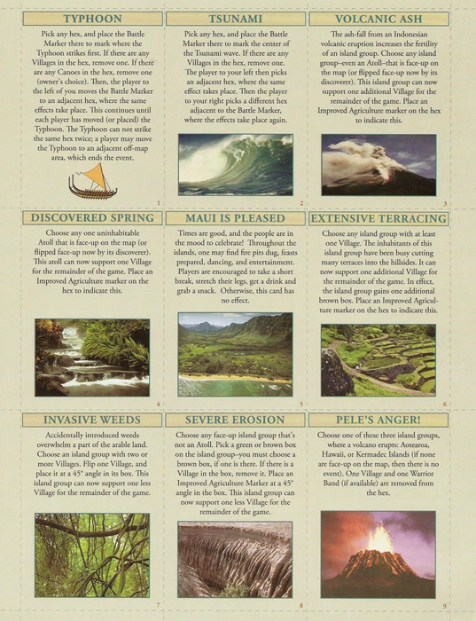 Cover image of Conquest of Paradise Expansion: Random Events Cards board game