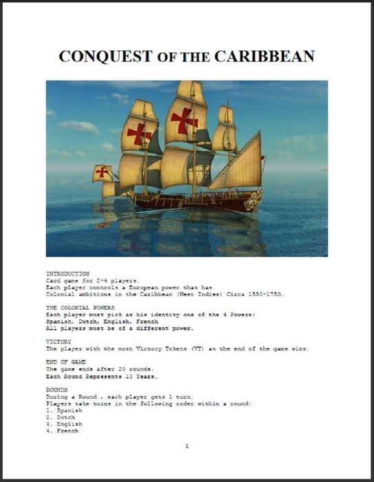 Cover image of Conquest of the Caribbean board game