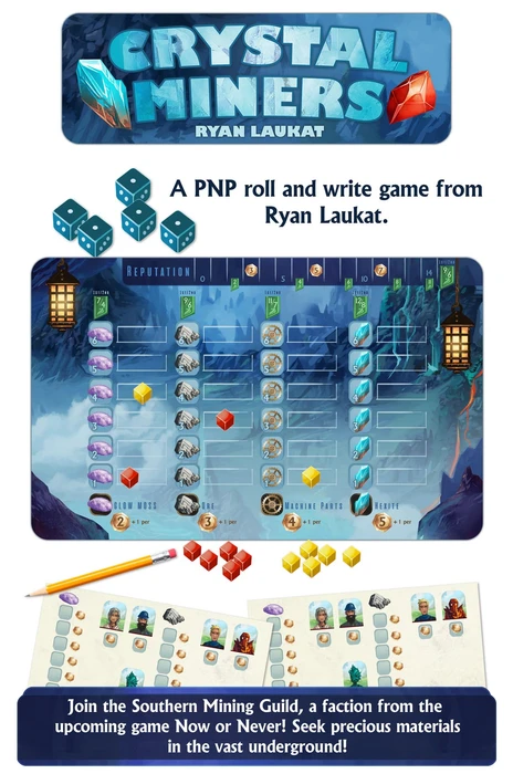 Cover image of Crystal Miners board game