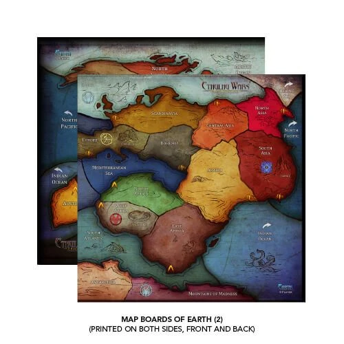 Cover image of Cthulhu Wars: Six to Eight Player Earth Map board game