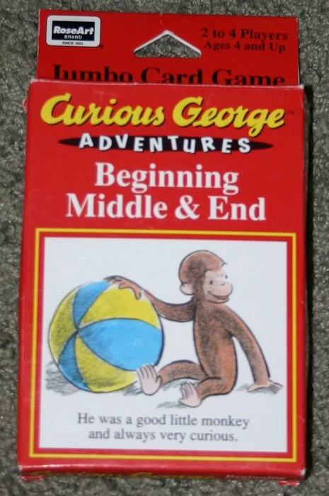 Cover image of Curious George Beginning Middle & End: card game board game