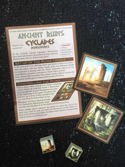 Cover image of Cyclades: Ancient Ruins board game