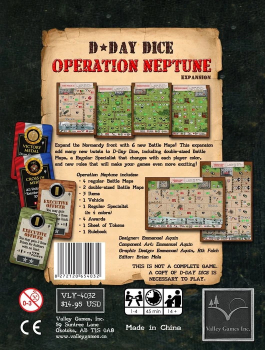 Cover image of D-Day Dice: Operation Neptune board game