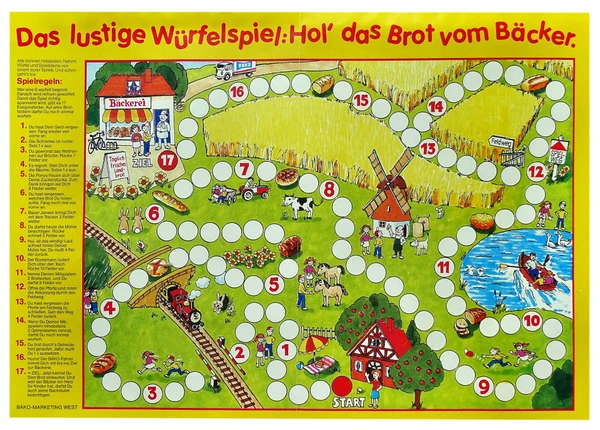 Cover image of Das lustige Würfelspiel: Hol' das Brot vom Bäcker board game