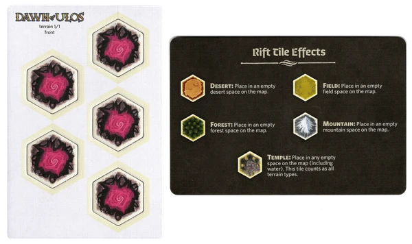 Cover image of Dawn of Ulos: Rift Tile Pack board game