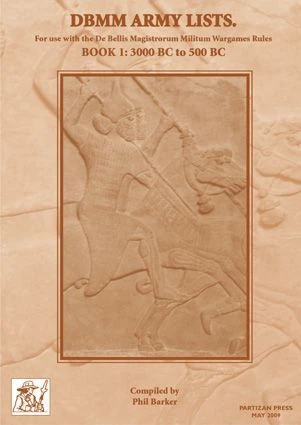 Cover image of DBMM Army Lists Book 1: 3000 BC to 500 BC board game