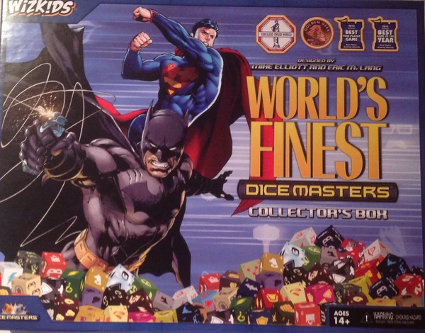 Cover image of DC Comics Dice Masters: World's Finest Collector's Box board game