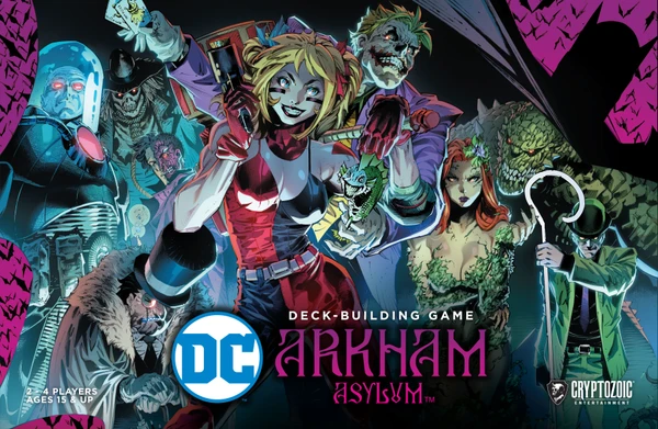 Cover image of DC Deck-Building Game: Arkham Asylum board game