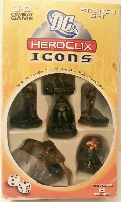 Cover image of DC HeroClix: Icons Starter Set board game
