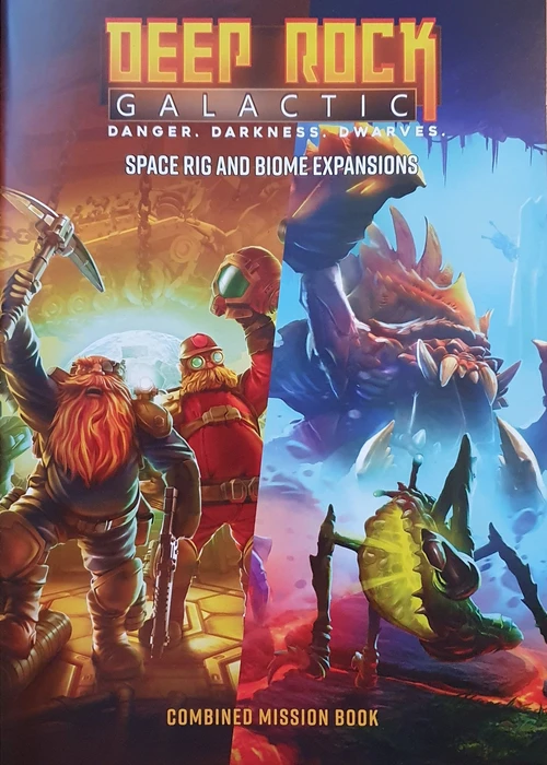 Cover image of Deep Rock Galactic: The Board Game – Space Rig and Biome Expansions: Combined Mission Book board game