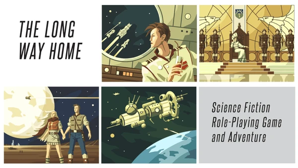 Cover image of Deep Space D-6: The Long Way Home board game