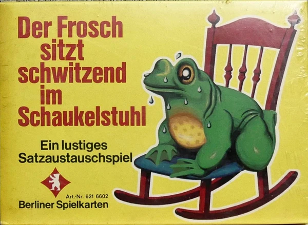 Cover image of Der Frosch sitzt schwitzend im Schaukelstuhl board game
