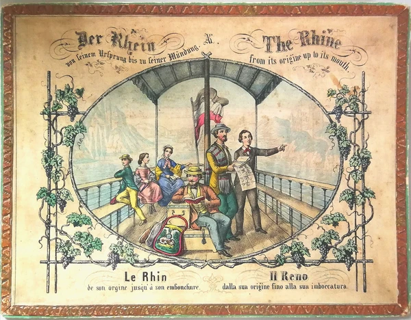 Cover image of Der Rhein von seinem Ursprung bis zu seiner Mündung board game