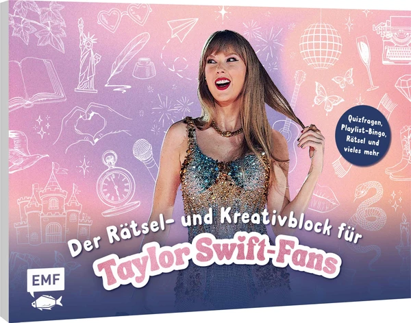 Cover image of Der Rätsel- und Kreativblock für Taylor Swift-Fans board game