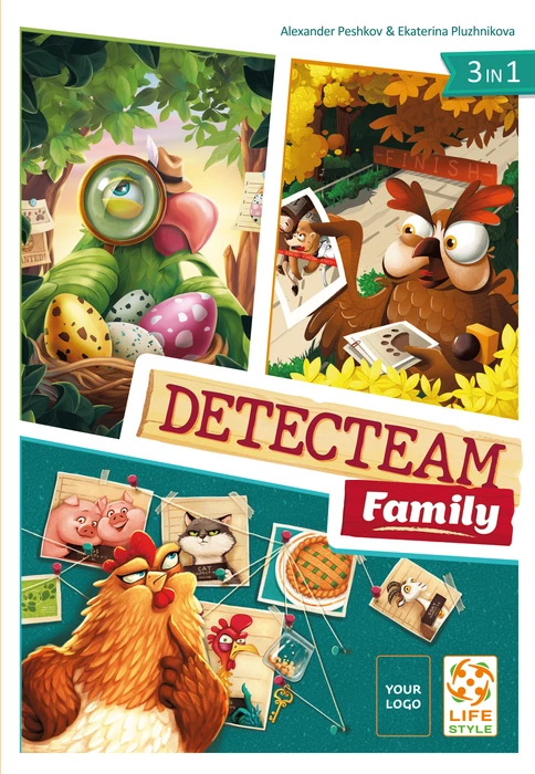 Cover image of Detecteam Family: 3 in 1 board game