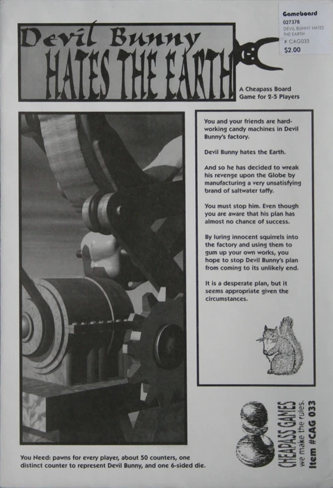 Cover image of Devil Bunny Hates the Earth board game