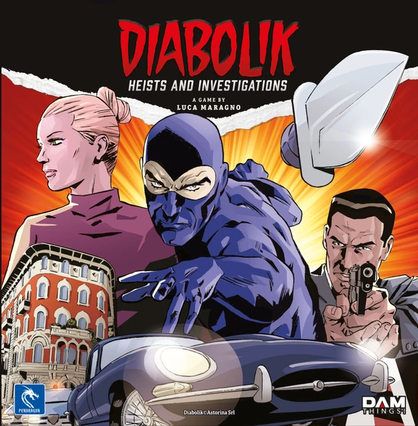 Cover image of Diabolik: Heists and Investigations board game