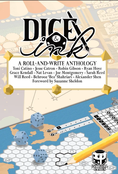 Cover image of Dice & Ink: A Roll & Write Anthology board game