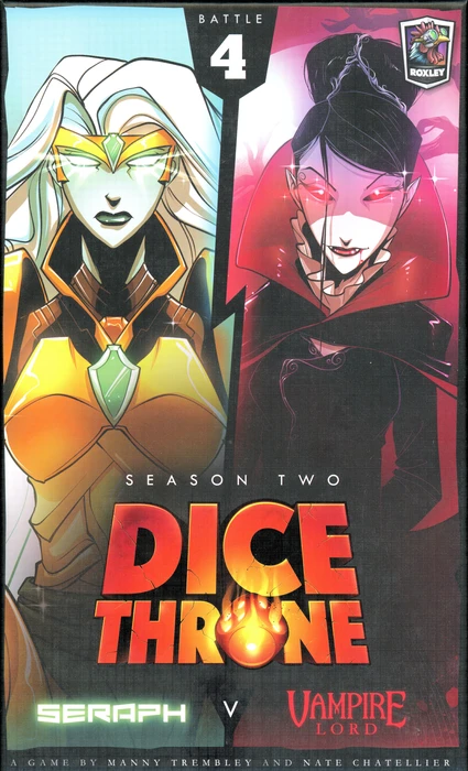 Cover image of Dice Throne: Season Two – Seraph v. Vampire Lord board game