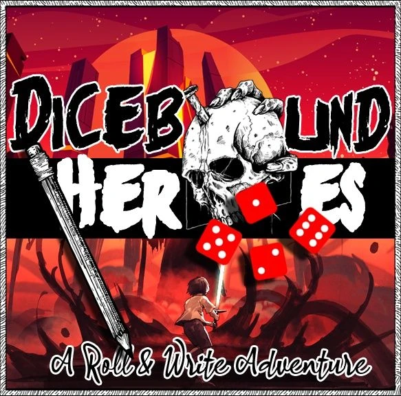 Cover image of Dicebound Heroes: A roll & write adventure board game