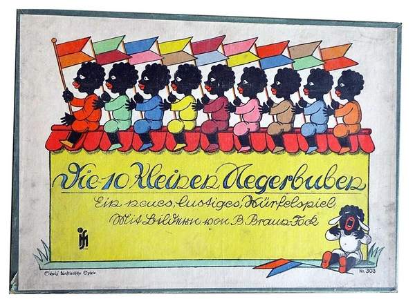 Cover image of Die 10 kleinen Negerbuben board game