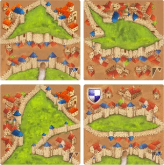 Cover image of Divided Cities (fan expansion for Carcassonne) board game