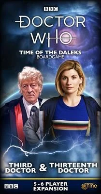 Cover image of Doctor Who: Time of the Daleks – Third Doctor & Thirteenth Doctor board game