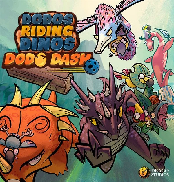 Cover image of Dodos Riding Dinos: Dodo Dash board game