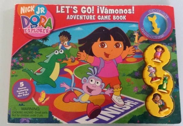 Cover image of Dora the Explorer Let's Go! Adventure Game Book board game
