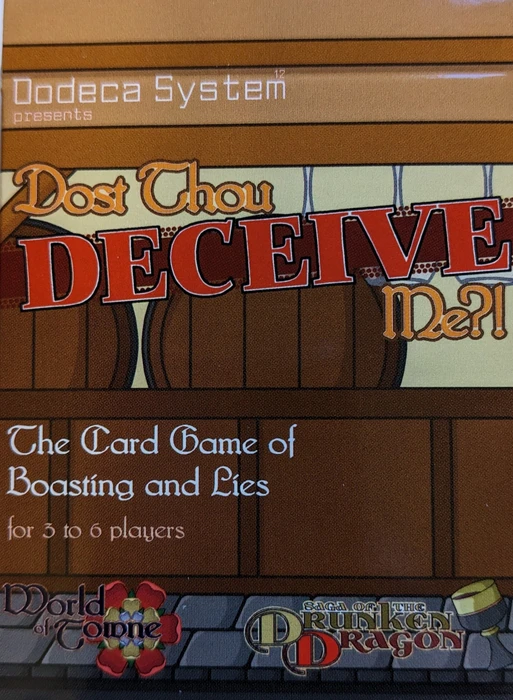 Cover image of Dost Thou Deceive Me?! board game