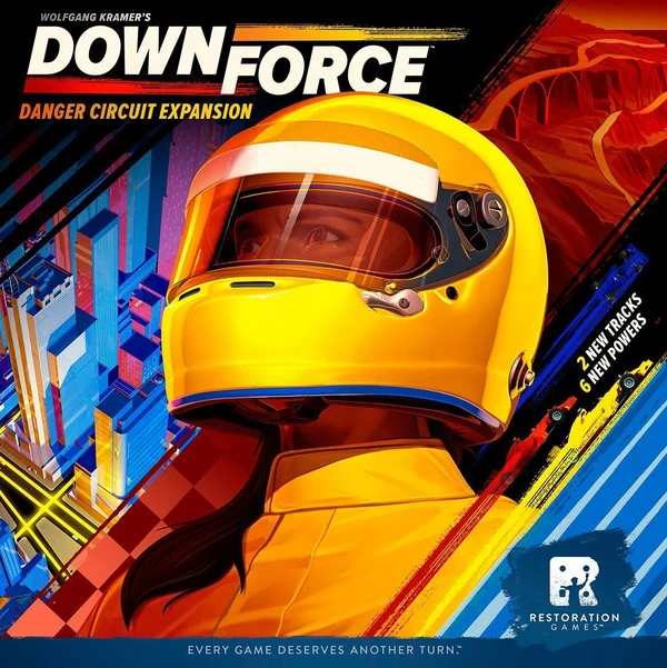 Cover image of Downforce: Danger Circuit board game