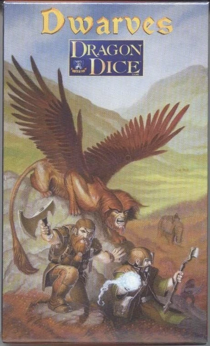 Cover image of Dragon Dice: Dwarves board game