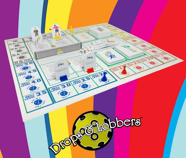 Cover image of Drops and Lobbers: Pickleball the Board Game board game