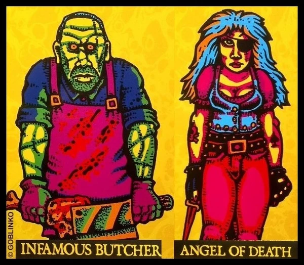Cover image of Dungeon Degenerates: Angel of Death and Infamous Butcher board game