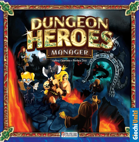 Cover image of Dungeon Heroes Manager board game
