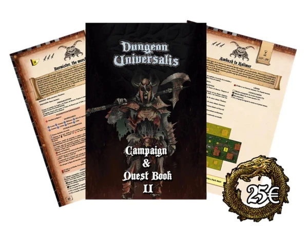 Cover image of Dungeon Universalis: Campaign & Quest Book II board game