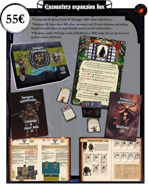 Cover image of Dungeon Universalis: Encounters board game