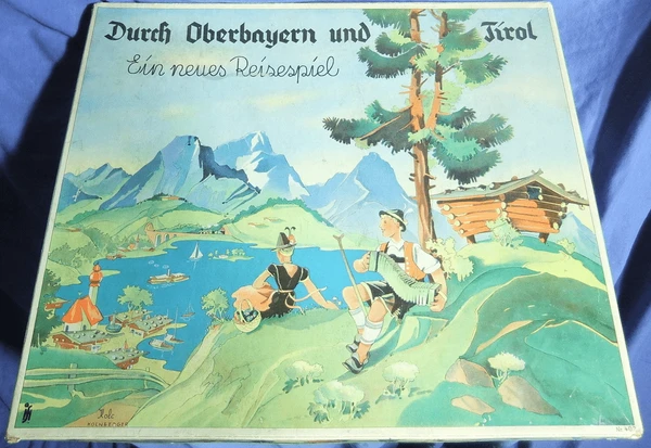Cover image of Durch Oberbayern und Tirol: Ein neues Reisespiel board game