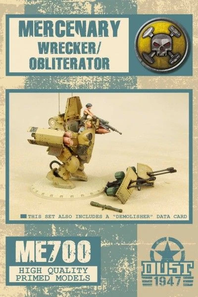Cover image of Dust 1947: Mercenary Wrecker/Demolisher/Obliterator board game